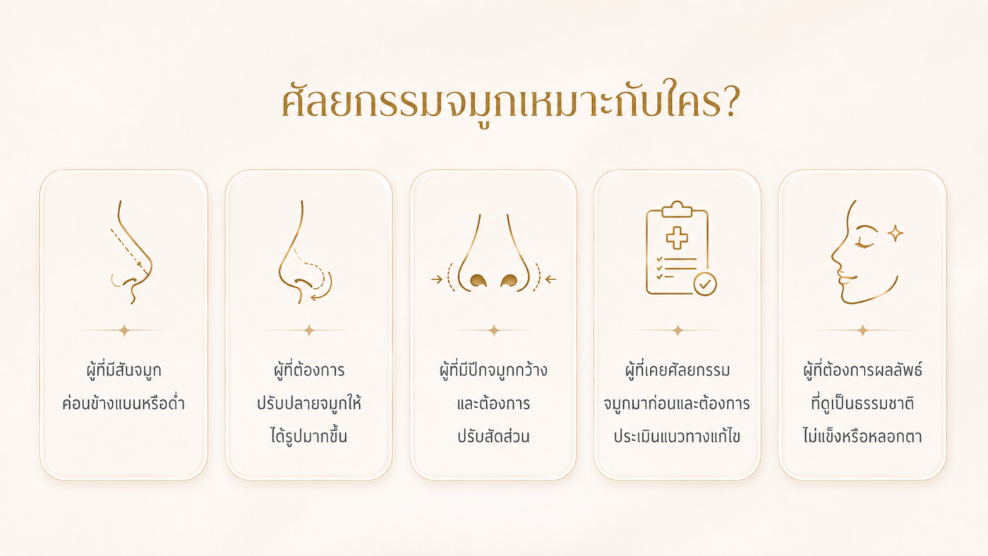 เสริมจมูกที่ไหนดีและปลอดภัย