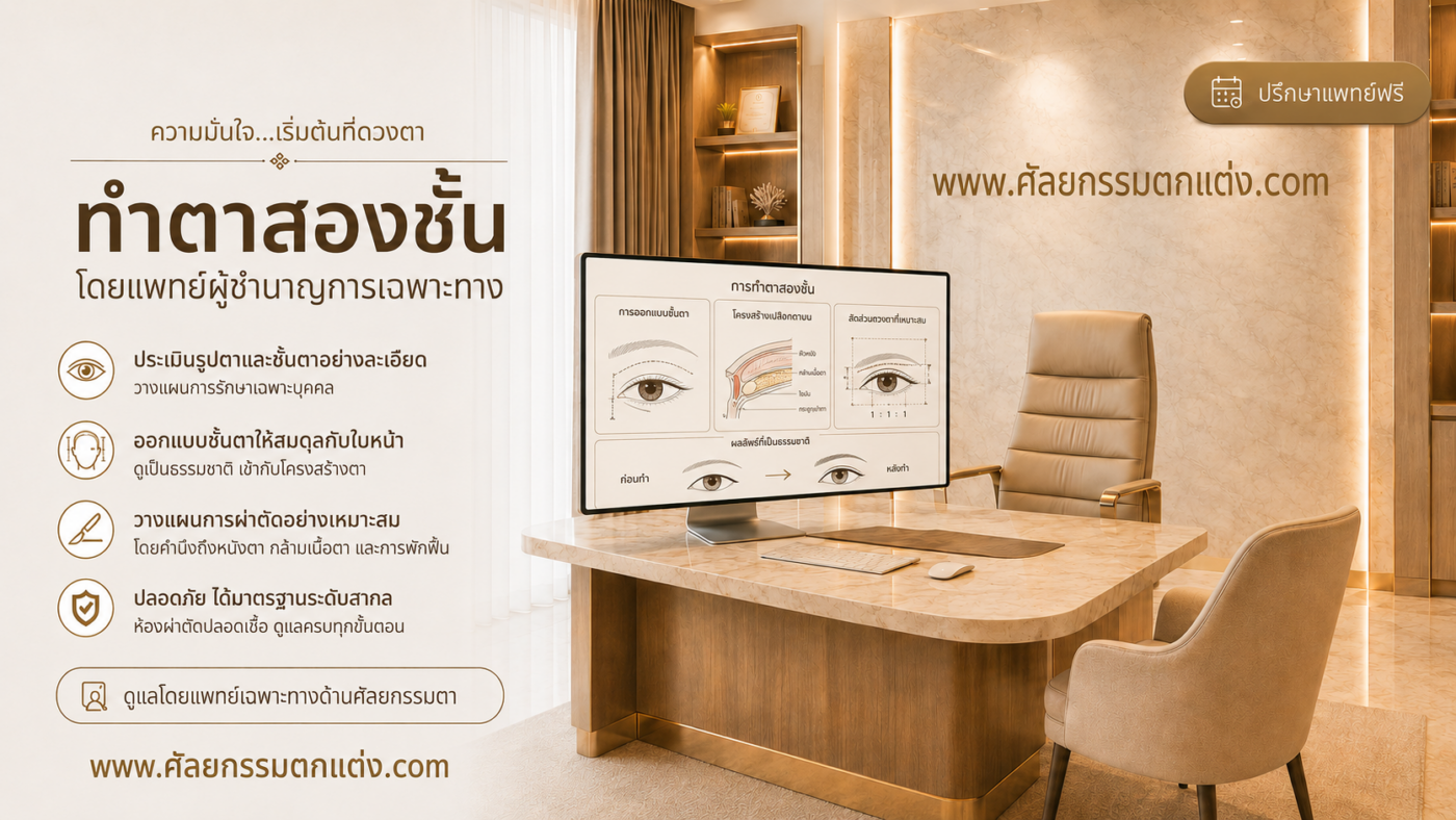 ทำตา 2 ชั้น ที่ไหน ดี