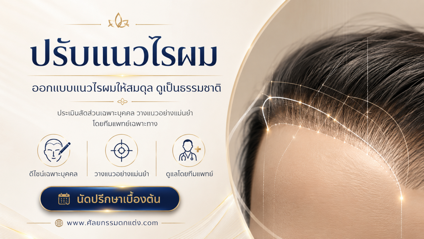ปรับแนวไรผม ราคา