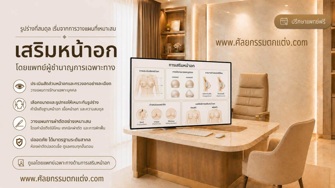 เสริมหน้าอกที่ไหนดี