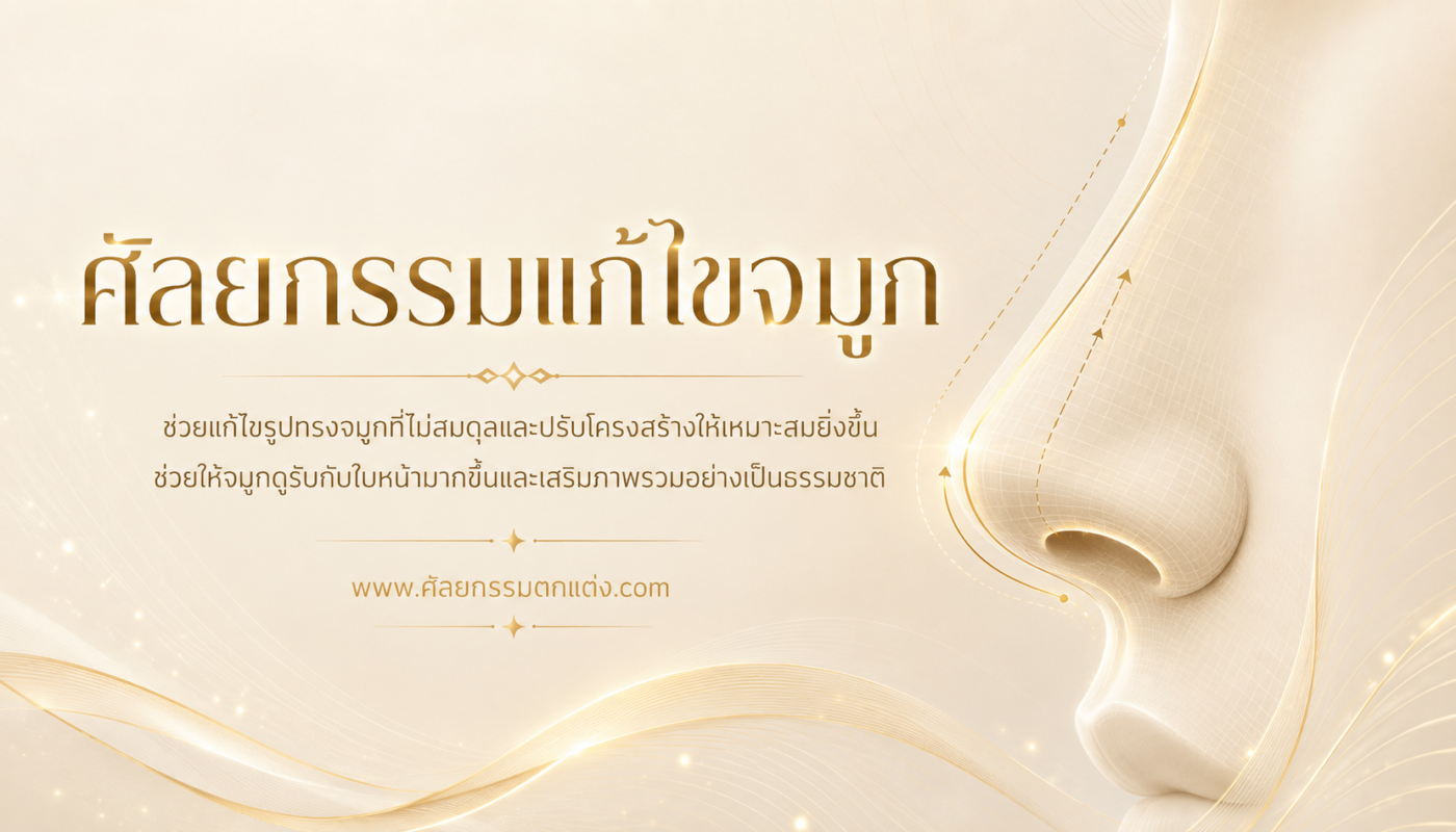 แก้จมูกราคากี่บาท