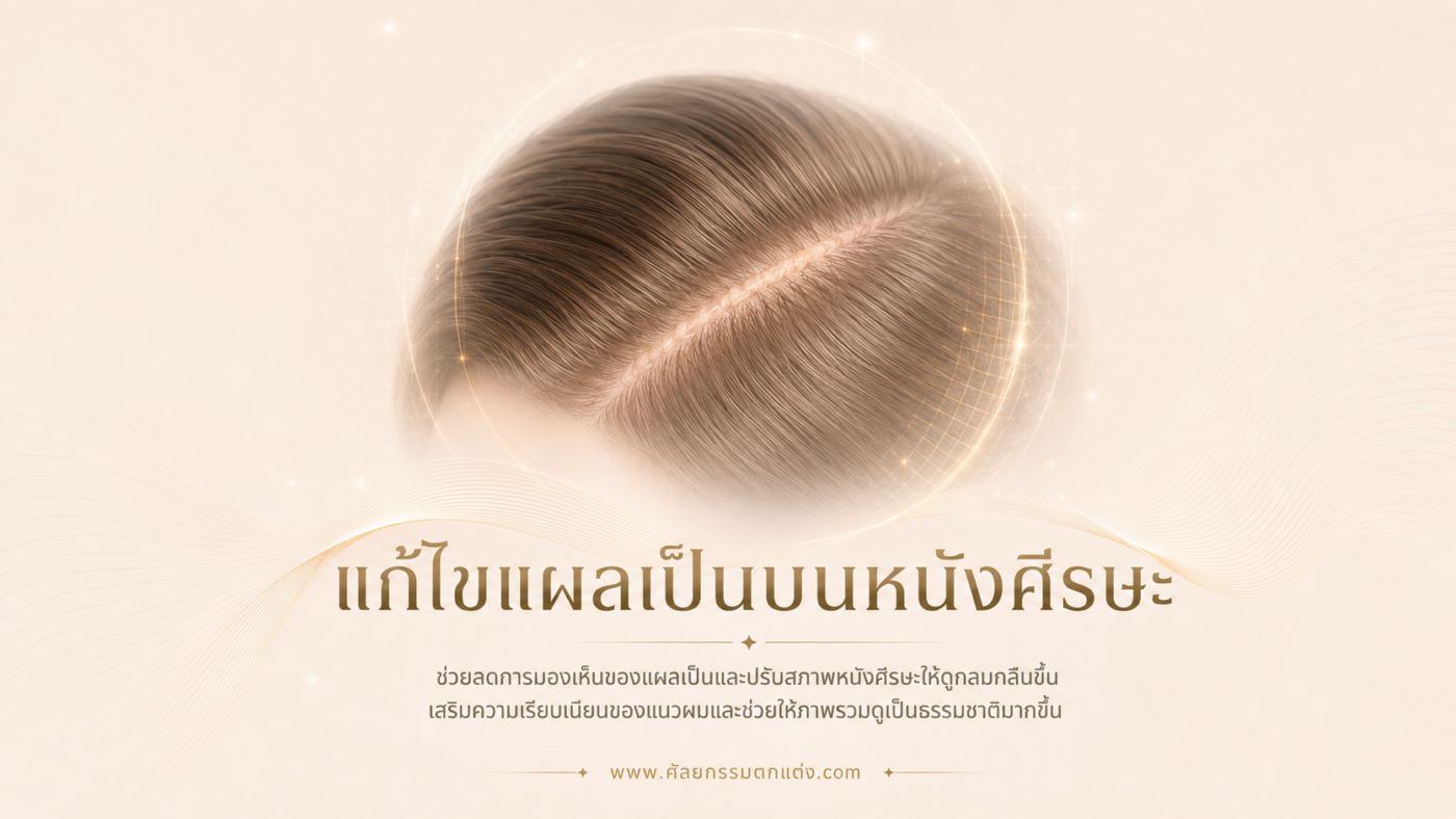 แผลเป็น บนหนังศีรษะ